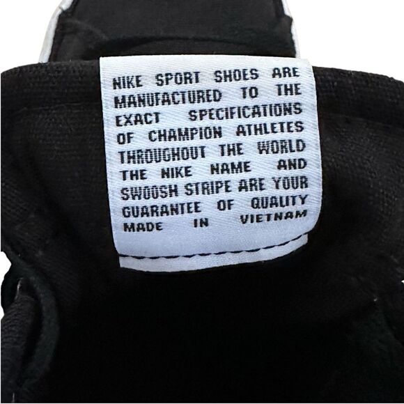 Nike Court Legacy Canvas Mid Black White shoes ~ Size 8 ~ DD0161-001 - Picture 6 of 9